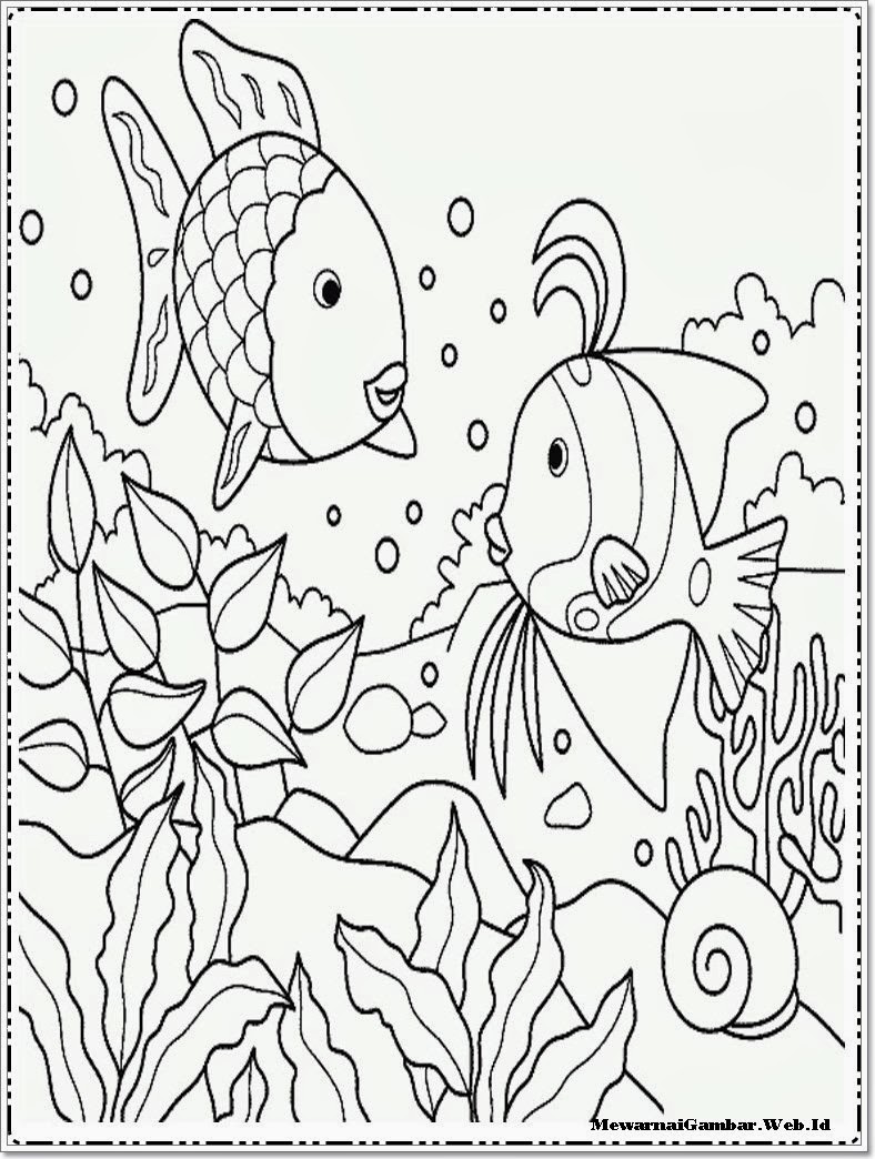 Belajar Menggambar Lukisan Bunga Ayam Buah Dan Ikan Resepenaktop